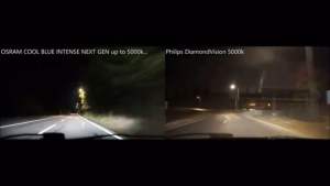 Osram h4 h7 h11 CBH cool blue hyper bulb 5300k white color lights