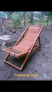 Kursi Santai Kursi Pantai Kursi Kolam Renang Kayu Aestetic Skandinavian