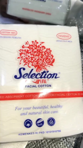 KAPAS SELECTION Facial Cotton Kotak 35 gr | Kapas Wajah Kecantikan | Jamin Oriii!!