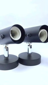 1 PCS kap lampu plafon hinolux warna hitam/fitting lampu sorot/fitting lampu tembak sport light SNI.