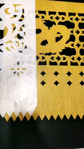 กระดาษตัดลาย กระดาษตอกลาย กระดาษฉลุลาย ประดับงานบุญงานบวช 1ชุด 6สี 6คู่ 6ลาย คละ พร้อมส่ง