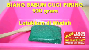 LazMall Bibit Sabun Cuci Piring Biang Soap Anti Noda Anti Bakteri Pembersih Gelas Piring Kaca Melamin Keramik Plastik 100gram 1000gram dan 2000gram