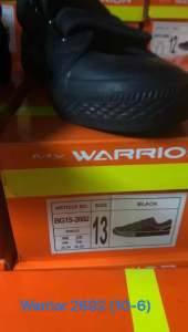 Warrior 2692 Black School Shoes Straps Kasut Sekolah Hitam Slip On 3 Pelekat Canvas Sneaker