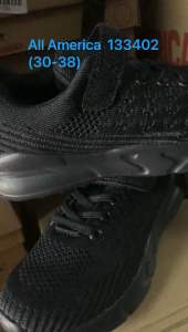 ALL AMERICA Kasut Sekolah Hitam Ringan Sekolah Rendah LIGHT WEIGHT | Kasut Sekolah Hitam Ringan 133402