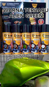 Pilok Cat Semprot Diton Premium Alien Green Hijau Paket 5 Kaleng Epoxy Primer Grey 9120 Silver 9124 Sniper Green 9245 Lembayung Gold 9201 Clear Glossy 9128 400ML