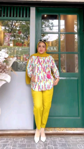 Setelan Cantik By Dhewastyle Bahan Rayon poplin Jumbo Busui Friendly