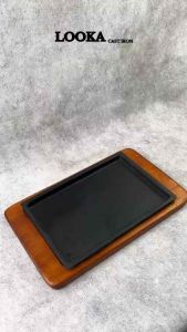 Looka Cast Iron Hot Plate / Piring Steak Model Kotak (Japan Series)