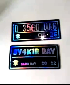 jasa pembuatan plat nomor motor mika yang cantik dan cakep