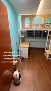 Kids room loft bed customize singapore