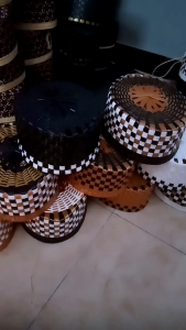 (Gintangancraft) Baru Songkok Anyaman Sintetis Peci Unik Exclusive Songkok Ac