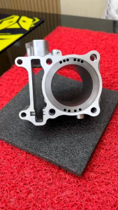 เสื้อจีออโน่ลูก62มิลปลอกสูบเหล็กบ่าเต็มพร้อมเจาะรูน้าท้ายปลอกยาวกว่าของเดิม2มิลเสื้อเปล่าลูก62มิลLAED-จีออโน่-pcx160