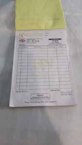 NOTA COSTUME/NOTA NAMA TOKO SENDIRI ( MIN 4 BUKU )/NOTA 3 PLAY/NOTA LAUNDRY/Y&Hyudhagrafika