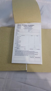 NOTA LAUNDRY: NOTA 1/4 2PLY, NOTA NAMA TOKO SENDIRI, NOTA CUSTOM, NOTA LAUNDRY Y&H YUDHA GRAFIKA
