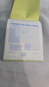 (Min. 4 buku) Cetak Nota Costum/Nota Laundry/Nota 1/4 2 ply Nota Laundry Sendiri / Y&H YUDHA GRAFIKA