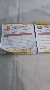 NOTA SEBLAK UKURAN 1/6 (1PLY) ISI 50 LEMBAR TANPA RANGKAP NOTA COSTUM NOTA OLSHOP NOTA ISI GALON Y&H Stationery Organizer Tradisional - Lazada