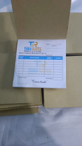 Nota 1 Rim ukuran 1/6 1 ply NotaCostum Nota NamaTokoSendiri NotaOlshop NotaLaundry Y&H YUDHA GRAFIKA