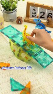 🧲 STEM TOY 🧲 MIDEER MAGNETIC TILES - JURASSIC ADVENTURE SERIES Children Dinosaur World Educational Kids Toy Gift