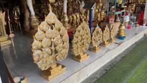 (1 ต้น) ต้นโพธิ์ โพธิ์เงิน โพธิ์ทอง 5 ขนาด ติดโฟมฟรี ใบโพธิ์ ไม้แกะสลัก ติดกระจก คริสตัล ปิดทอง มงคล ไม้จามจุรี พุ่มกฐิน ต้นกฐิน แต่งห้องพระ ทำมือ