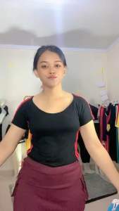 BAJU SENAM LENGAN PENDEK / BAJU SENAM WANITA