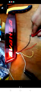 LAMPU LED REFLEKTOR BUMPER BELAKANG ALL NEW AVANZA LOGO TULISAN AVANZA