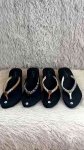 SANDAL AZZAHRA PERMATA - SANDAL WEDGES WANITA SPON EVA TEBAL 4CM - SANDAL JEPIT WANITA