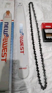 1 SET/PAKET GUIDE BAR 24 INCH BLNEW WEST DAN RANTAI 72X40T OREGON CHAINSAW