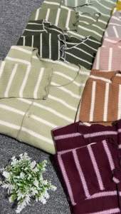 KARDIGAN RAJUT KARDIGAN CROP CARDIGAN STRIPE