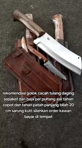 pisau daging 1set baja per fulltang
