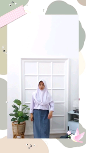 HIJAB SEKOLAH SERUT PINGGIR KAIN KUALITAS PREMIUM DARI KOLEKSI SZN.C.ID.