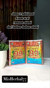 JAMU ASAM URAT SERBUK TRADISIONAL CAP 99 ORIGINAL isi 30 bks
