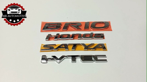 Logo Emblem Bagasi Tulisan Brio Komplit ( 4 pcs ) Original