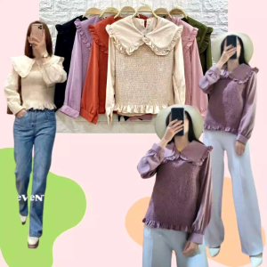 Blus BKK Wanita: Atasan Renda Import & Model Longgar