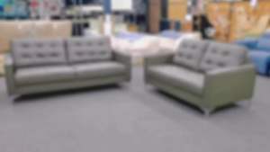 Nucca 2230A Genuine Italy Leather Sofa [Ready Stock For selected cow leather colour][Fabric and Velvet Available]