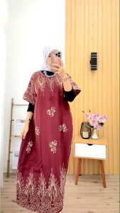Daster Wanita Terbaru Rayon Busui Resleting Depan - Baju Tidur Daster Kekinian