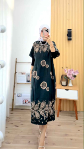 Daster Wanita Terbaru Rayon Busui Resleting Depan - Baju Tidur Daster Kekinian