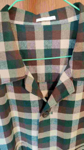 Kemeja Flanel Outwear "Global Uniqlo" GU Original Second Size L