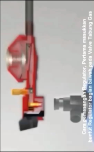 Regulator kompor elpiji pertamina safety lock +selang