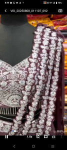 New Super hit Floral Frilled With Embroidery Coding work  Lehengha choli* (Pre-Order: 2/3 Weeks Delivery) HR070825