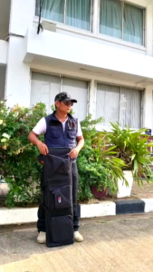 กระเป๋าใส่อเนกประสงค์ ขนาด 30×100cm ผ้าโพลีเอสเตอร์ สายสะพายหลัง มีฟองน้ำหนานุ่ม