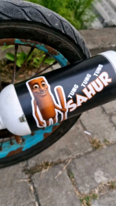 Tung tung sahur knalpot Sepeda untuk aksesories sepeda anak