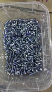 (100pcs) Baut Flange Bolt 6x20 Kunci 10 Putih