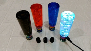 GEAR KNOB TRANSPARANT 13CM UNIVERSAL LED