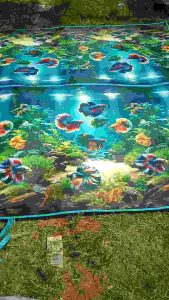 Karpet spon super jumboo /tikar kalakter /karpet spon murahh -ukuran (200×240cm)