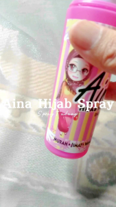 Aina Hijab Spray Wangi/ Pengeras Tudung /Starch Spray/ Hijab Spray Starch / Starch Tudung Aina Hijab Spray/Fabric Starch/ Ironing Starch/Easy On Starch/Spray Awning Tudung /Jilbab Spray/ Pengeras Awning Tudung
