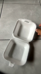 Wadah Burger, Snack, Kue, Mie, Lunch Box Styrofoam Kecil