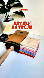 Áo thun trơn tay lỡ 18 màu form rộng áo nam áo phông trơn HLFashion áo trơn áo form rộng