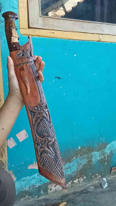 Golok Cap DR Potong Kayu Baja Tebal Super Tajam - Golok Tebang Pohon Potong Ranting dan Bambu