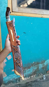 Golok Tebas Tajam Khas Cibatu - Golok Baja Per Menyatu Dengan Bilah