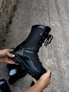 Sepatu PDL Ninja Safety Boots Terbaru Caanggo Military Sepatu Boots PDL TNI POLRI SECURITY Ujung Besi