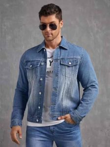 Jaket Jeans Lelaki Sesuai Bahan Denim untuk Pria